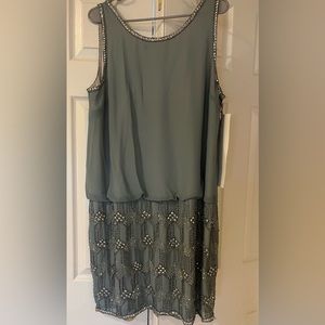 Adrianna Papell beaded cocktail dress
